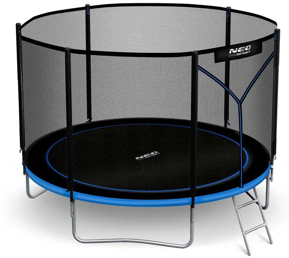 Sodo batutas 312 cm su apsaugos tinklu ir kopėčiomis, lauko batutas, apvalus batutas vaikams, batutas kieme