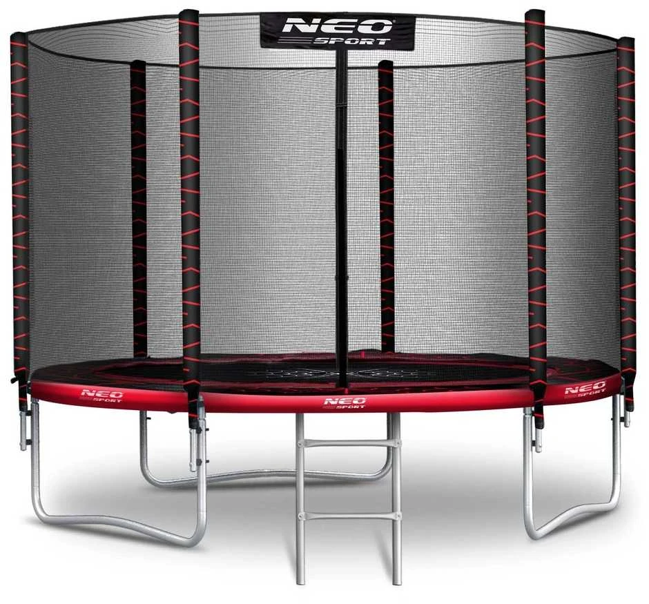 Sodo trampolinas 183 cm su apsauginiu tinklu ir kopėčiomis, lauko trampolinas, vaikiškas trampolinas, apvalus trampolinas