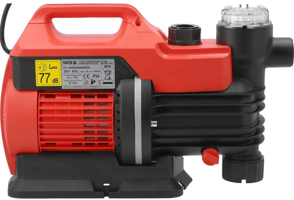 Vandens siurblys Yato YT-85363; 850 W