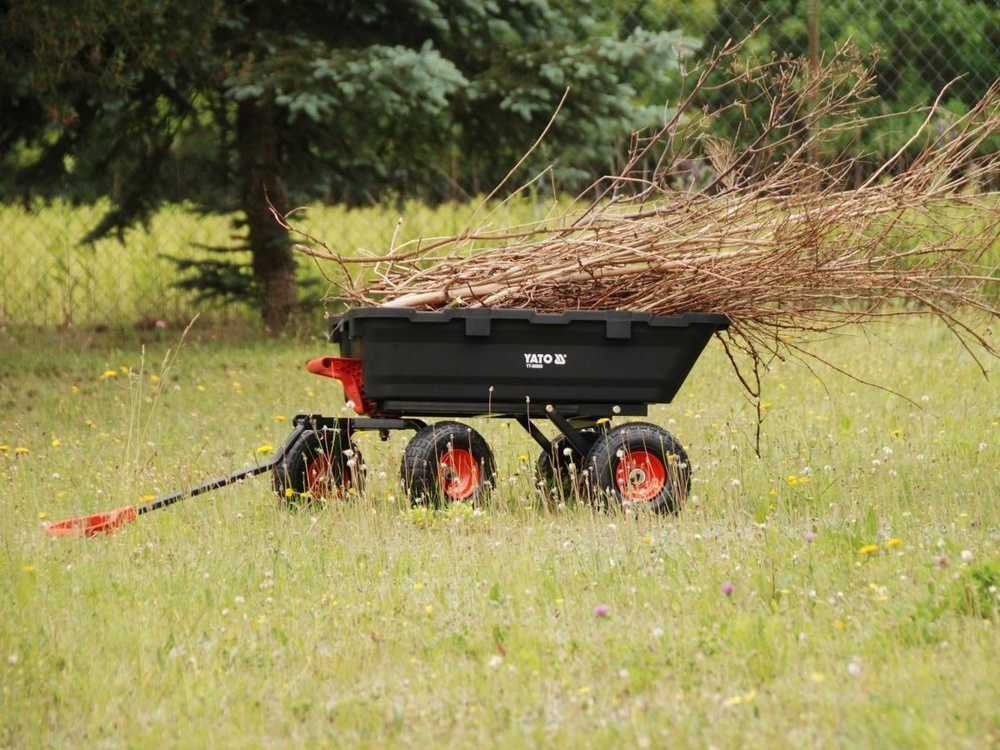 Toya Sa Poland Sodo vežimėlis su savivarčiu XL 350 kg, 10 colių ratai (YT-86960)