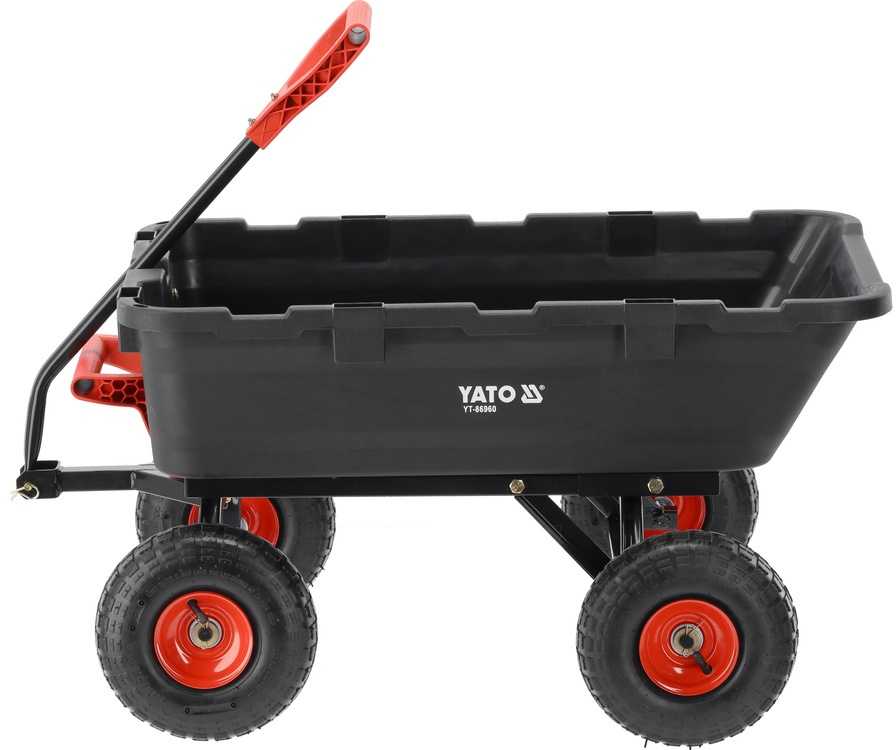 Toya Sa Poland Sodo vežimėlis su savivarčiu XL 350 kg, 10 colių ratai (YT-86960)