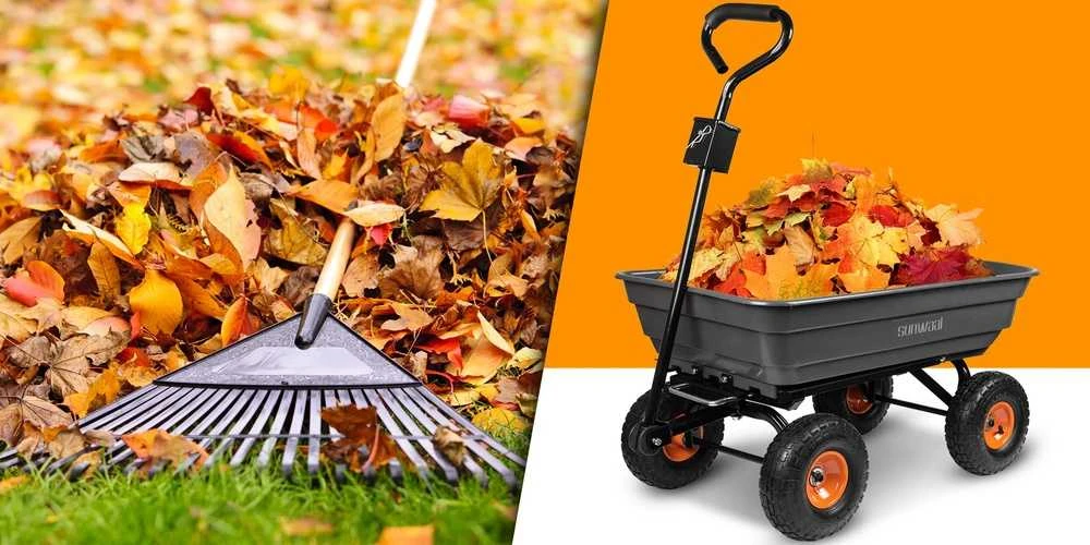 Sodo vežimėlis, transportavimo vežimėlis, sunkiasvoris sodo išvertimo vežimėlis, 75L talpa, 300kg keliamoji galia