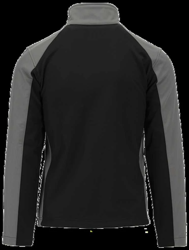 Yato Softshell striukė darbui, S dydis, atspari vandeniui ir kvėpuojanti, juoda, pilka ir oranžinė striukė