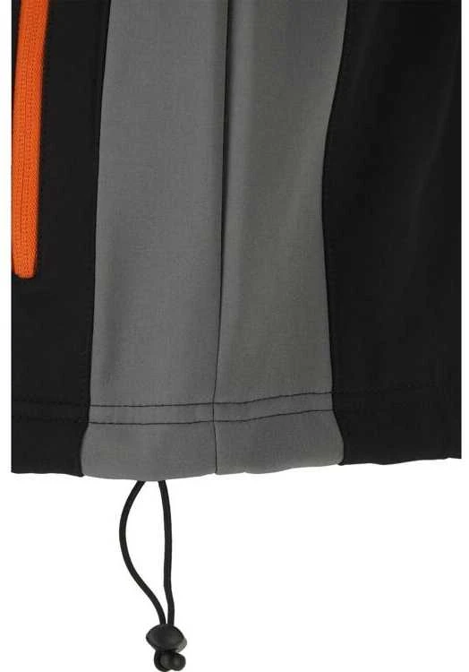 Yato Softshell striukė darbui, S dydis, atspari vandeniui ir kvėpuojanti, juoda, pilka ir oranžinė striukė