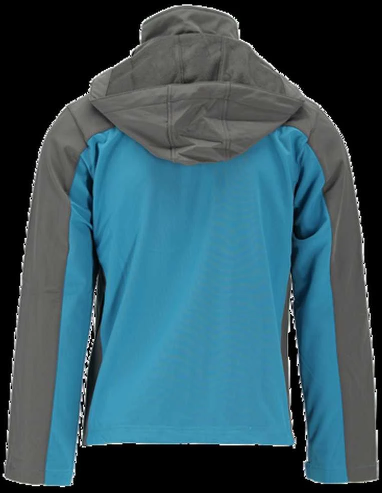 Yato Softshell striukė su gobtuvu, atspari vandeniui, kvėpuojanti, dydis 3XL, darbo striukė, Stratus striukė, pilkai mėlynas softshell