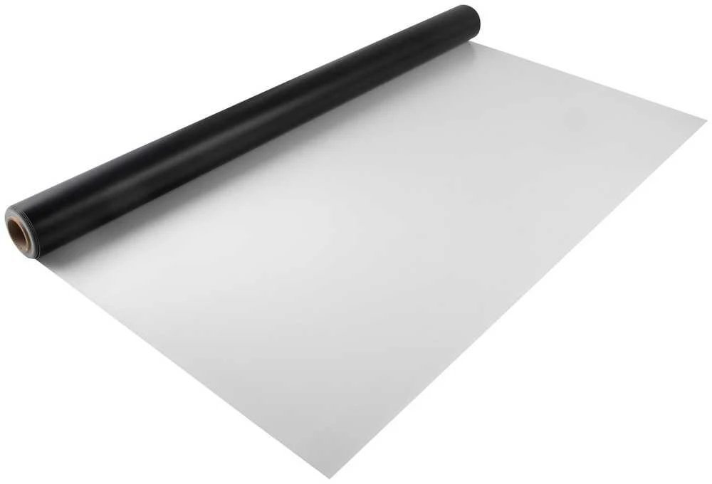 Šokių grindų ritinys, 2x7 m, juodai baltas, 1.5 mm PVC vinilas, neslystantis, baleto, džiazo, pop, lyrinio šokio grindys