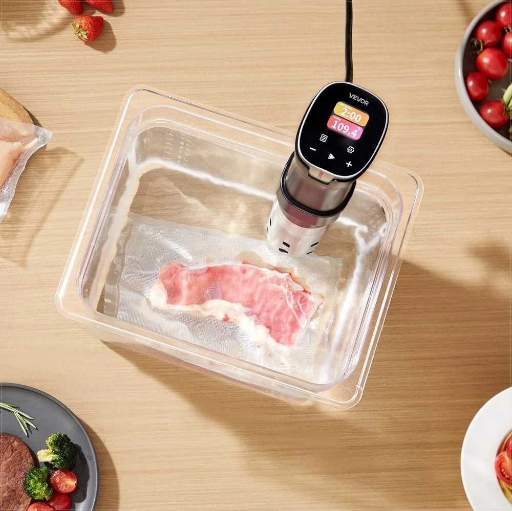 Sous Vide tiksliojo gaminimo prietaisas, su Wi-Fi valdymu ir LCD jutikliniu ekranu, greito kaitinimo cirkuliatorius, lėto virimo aparatas, vakuuminio gaminimo įrenginis