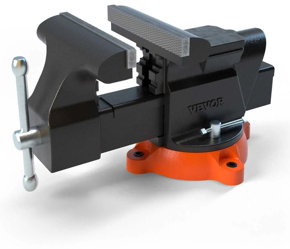 VEVOR 6" spaustuvas su priekalu ir 360° reguliuote