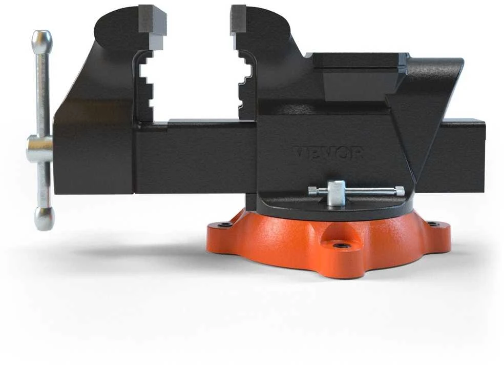 VEVOR 6" spaustuvas su priekalu ir 360° reguliuote