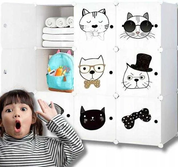Spinta Omna CUBES PETS 110 x 110 x 37 cm balta