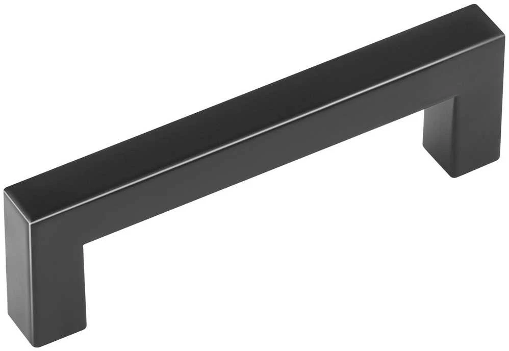 Spintelės rankenėlės, Matinė juoda, Nerūdijančio plieno, 96 mm, 30 vnt.