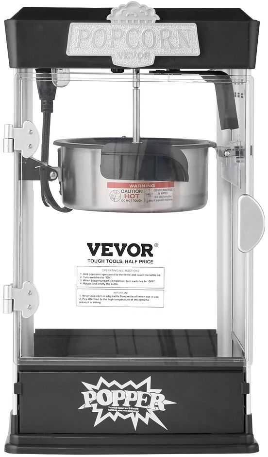 VEVOR Stalinis spragėsiais aparatas 480W 4oz juodas