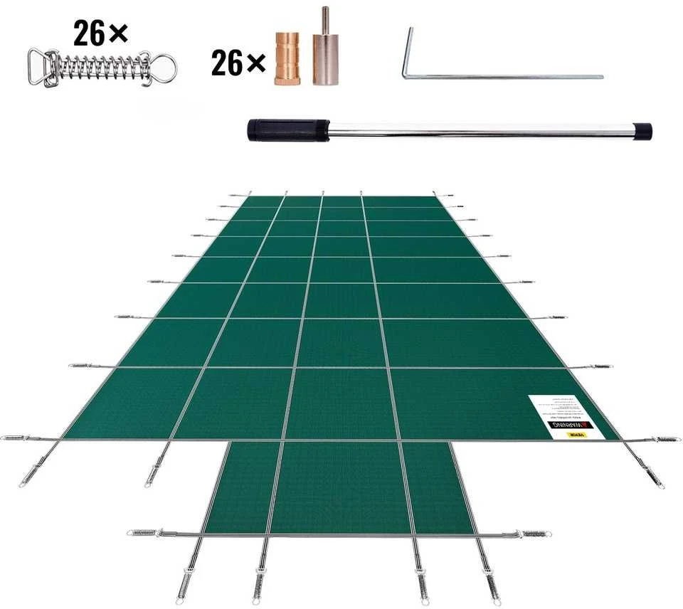 Stačiakampis baseino uždangalas 5.5x11m. Žieminis tinklelis, apsauginis brezentas, baseino danga žiemai