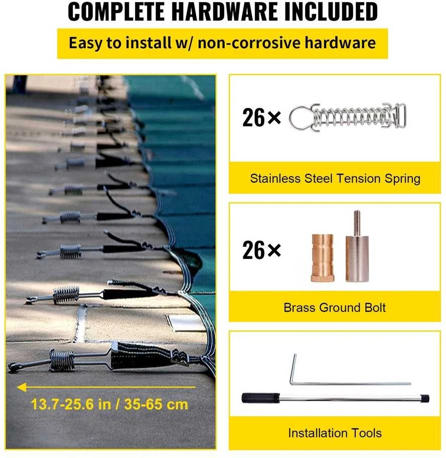 Stačiakampis baseino uždangalas 5.5x11m. Žieminis tinklelis, apsauginis brezentas, baseino danga žiemai