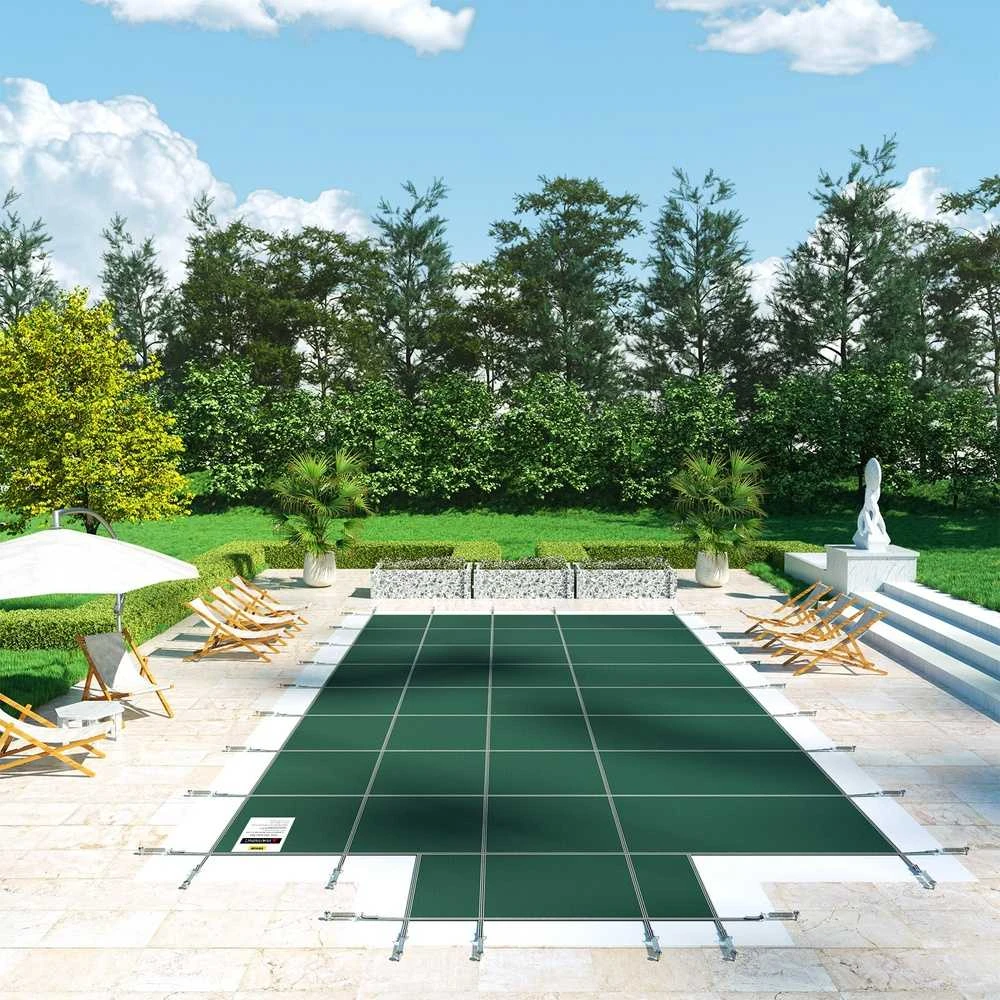 Stačiakampis baseino uždangalas 5.5x11m. Žieminis tinklelis, apsauginis brezentas, baseino danga žiemai