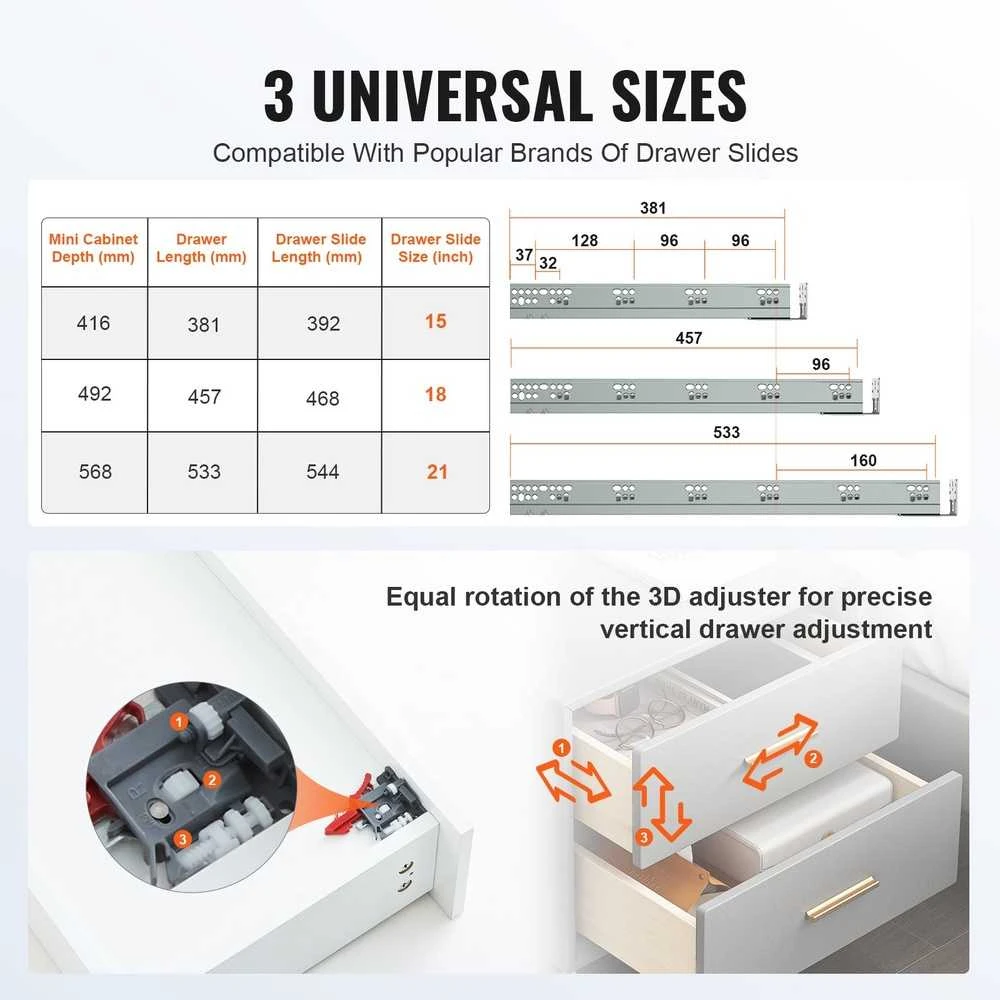 VEVOR 10 porų palečių su užraktu, 533 mm