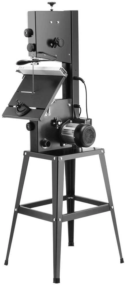 Stalinis juostinis pjūklas su stovu, 24.5 cm pjovimo plotis, 160 mm aukštis, 370W dviejų greičių, medžio apdirbimui, juostinė pjaustyklė