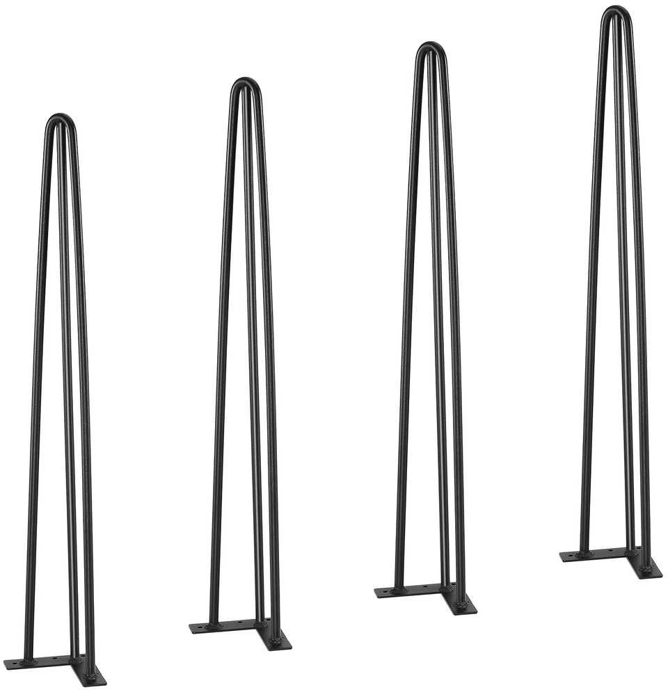 VEVOR Plieninės plaukų smeigtukų stalo kojos 71 cm, 4 vnt.