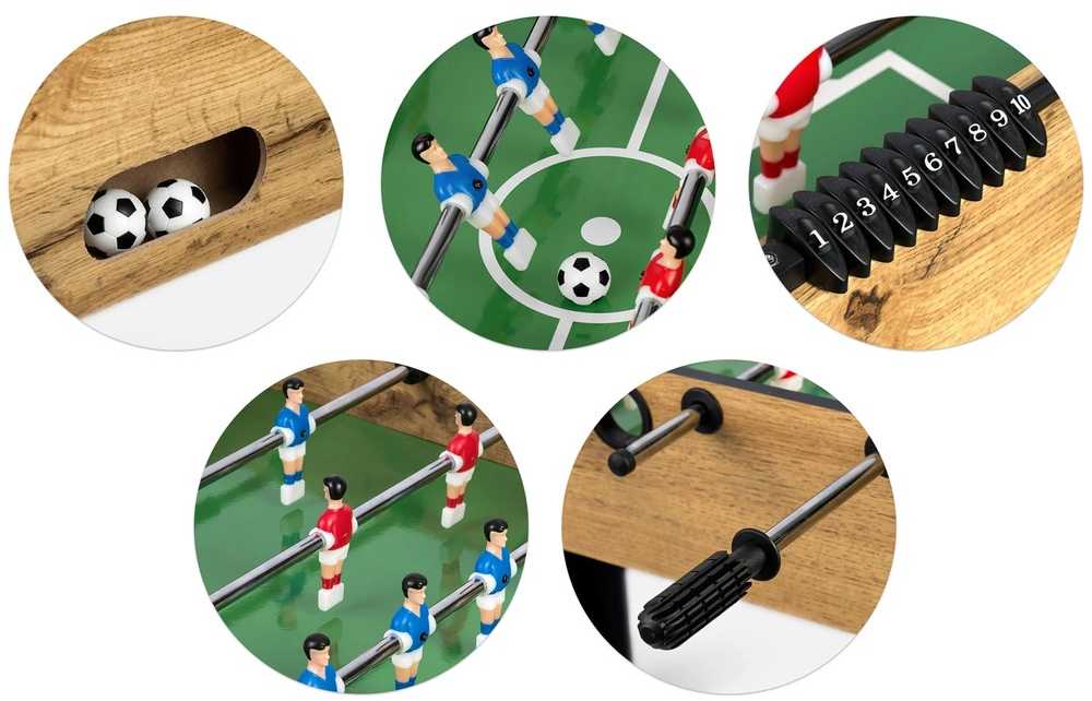 Stalo futbolas namams, su 22 žaidėjais, 115x60x78cm stalas, stalo futbolas vaikams, stalo futbolo žaidimo stalas