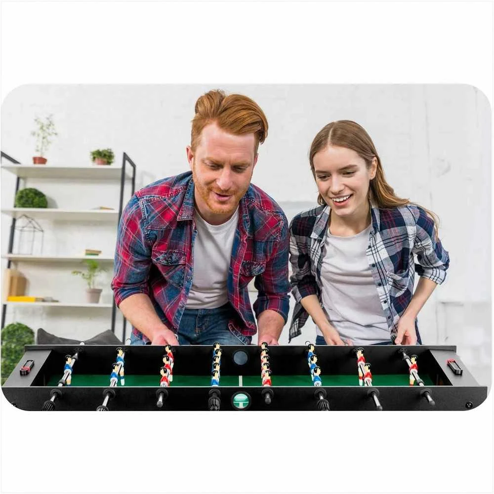 Neo-Sport Stalo futbolo stalas, didelis šeimos žaidimas, pramogos patalpose, juodas stalo futbolas