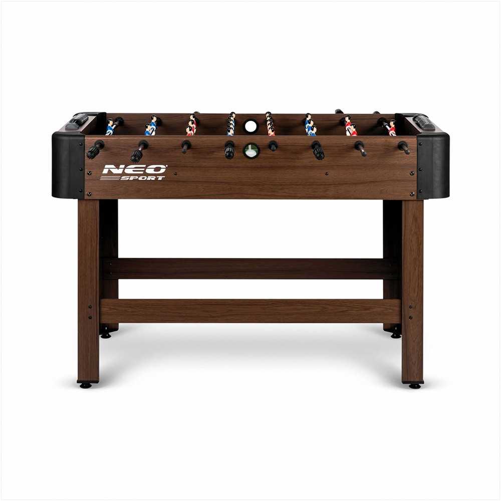 Neo-Sport stalo futbolo stalas 118 x 61 x 79 cm NS-804, tamsiai rudas