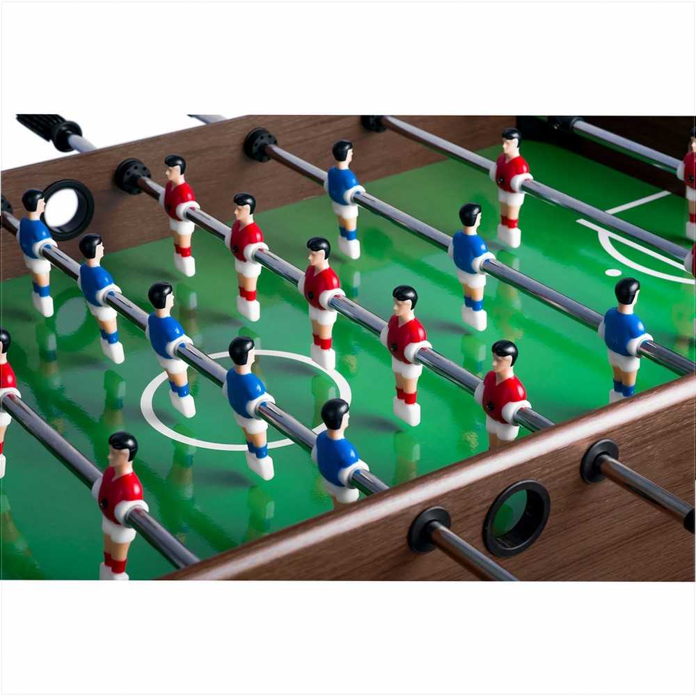 Neo-Sport stalo futbolo stalas 118 x 61 x 79 cm NS-804, tamsiai rudas