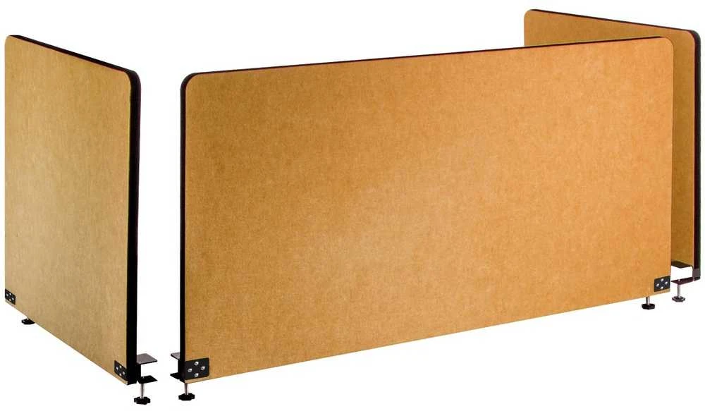 Stalo pertvara 152.4 cm, 3 akustinės garso izoliacinės panelės, geltona, triukšmo slopinimui, prispaudžiama, skirtukas