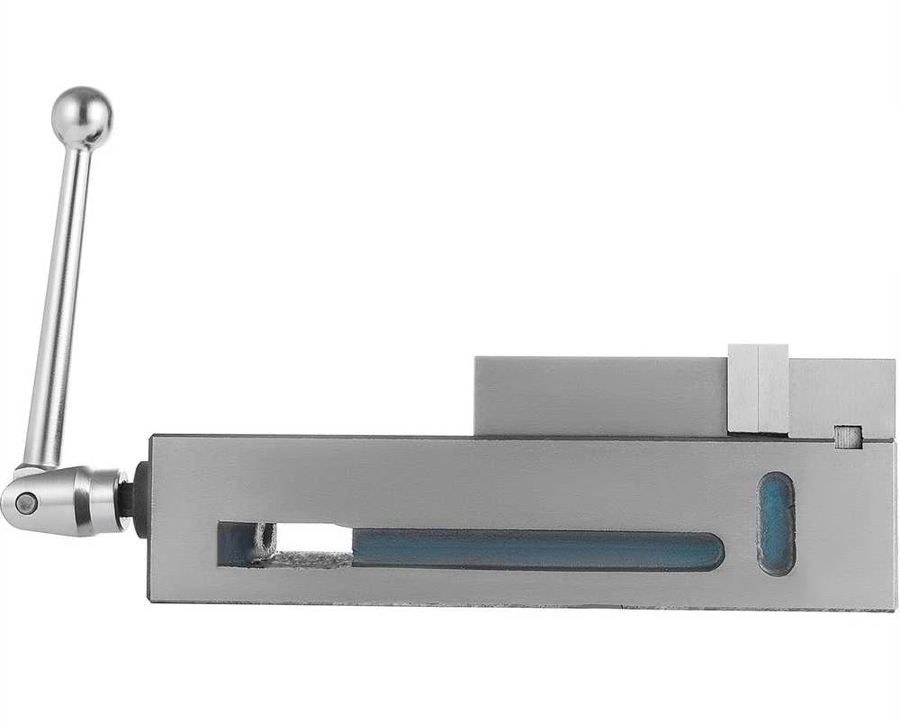 Stalo spaustuvai, didelio tikslumo, 100 mm, CNC, fiksuoti žandikauliai, frezavimo spaustuvai, metalo apdirbimo spaustuvai