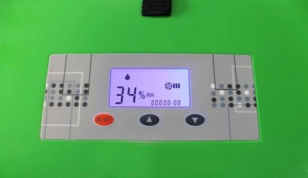 Statybinis oro sausintuvas, statybvietėms, drėgmės sugėriklis, 50L/dieną talpa, 70 m² padengimas, automatinis drėgmės valdymas