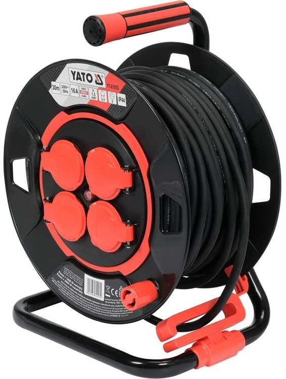 Ilgiklis vyniojamas ant ritės Yato YT-81053; 30 m; 3x1,5 mm²