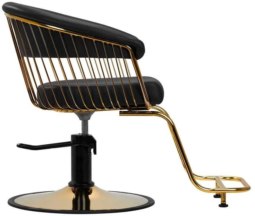 Activeshop Kirpyklos kėdė GABBIANO HAIRDRESSING CHAIR LILLE GOLD Juodas