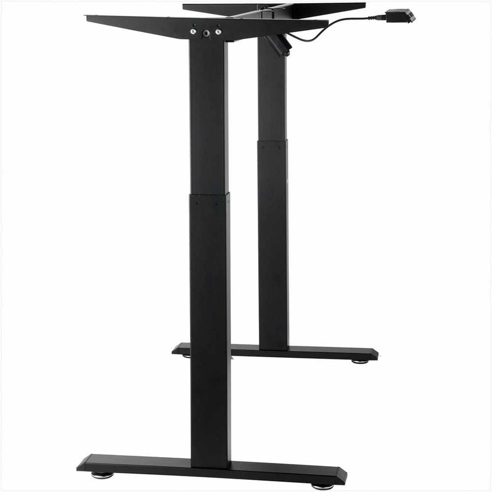 Stovimo stalo rėmas, reguliuojamas aukštis 70-117 cm, ilgis 95-158 cm, elektrinės reguliuojamo aukščio stalo kojos, ergonomiškas darbo stalo pagrindas namams ir biurui, juodas rėmas, pakeliamas mechanizmas