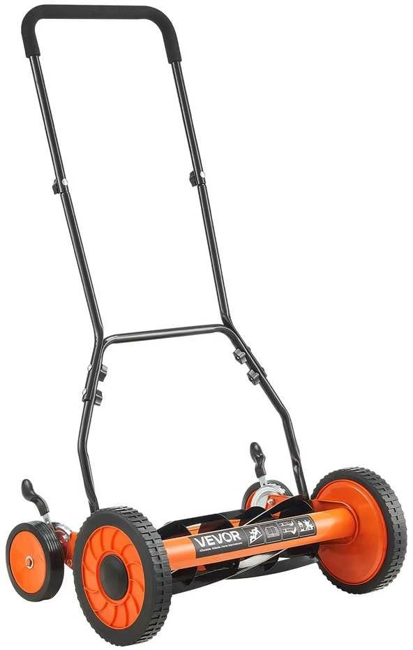 VEVOR 45 cm rankinė vejapjovė su žolės rinktuvu