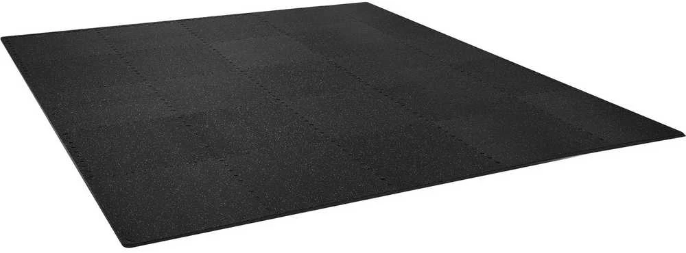 Sujungiamos sporto salės grindų plytelės, 14 mm EVA putplastis ir guma, 9.3 m², neperšlampamos, treniruočių kilimėliai, garažo grindys
