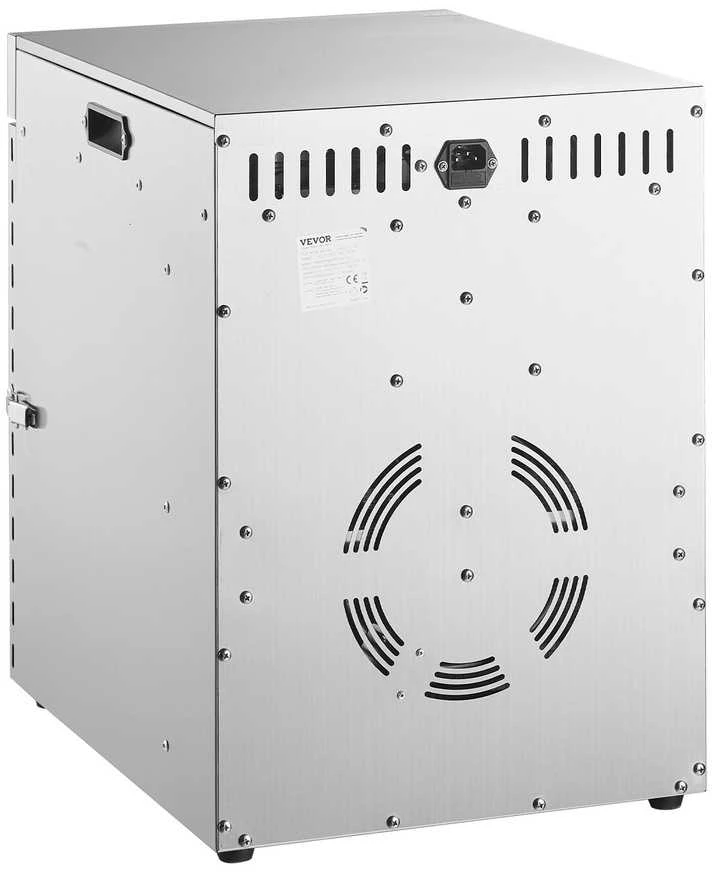 Sukamasis maisto džiovintuvas 12 padėklų, 800W, nerūdijančio plieno, vaisių, daržovių, mėsos džiovyklė, reguliuojama temperatūra, laikmatis