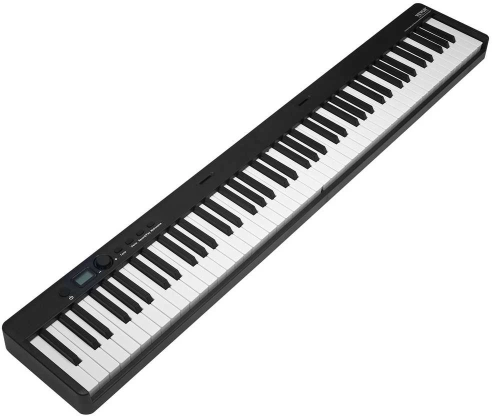 Sulankstoma 88 klavišų pianino klaviatūra su Bluetooth MIDI, nešiojamas skaitmeninis pianinas, elektroninis pianinas, susukamas pianinas