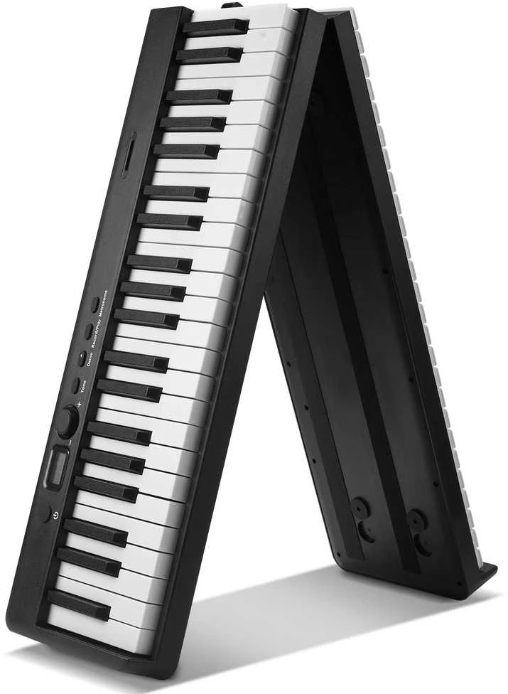 Sulankstoma 88 klavišų pianino klaviatūra su Bluetooth MIDI, nešiojamas skaitmeninis pianinas, elektroninis pianinas, susukamas pianinas