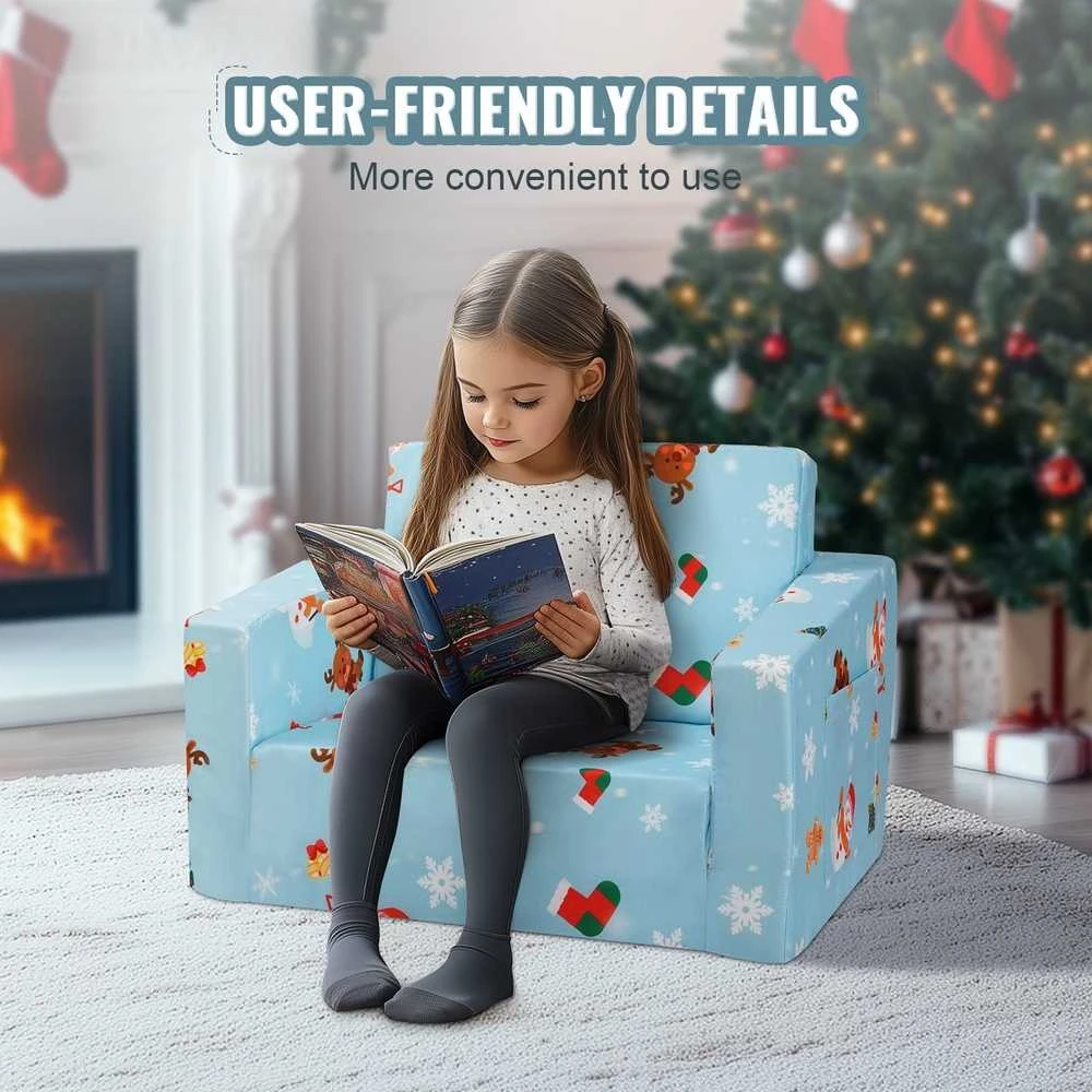 VEVOR Sulankstoma vaikiška sofa-lova 2-in-1