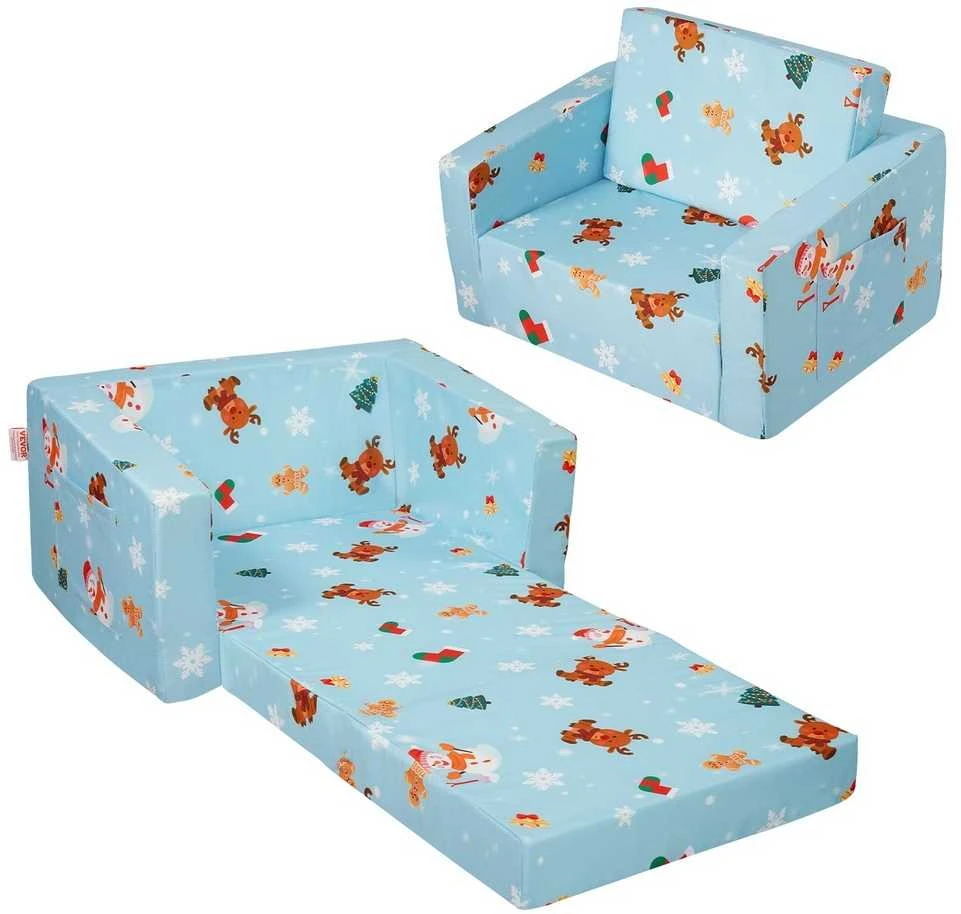 VEVOR Sulankstoma vaikiška sofa-lova 2-in-1