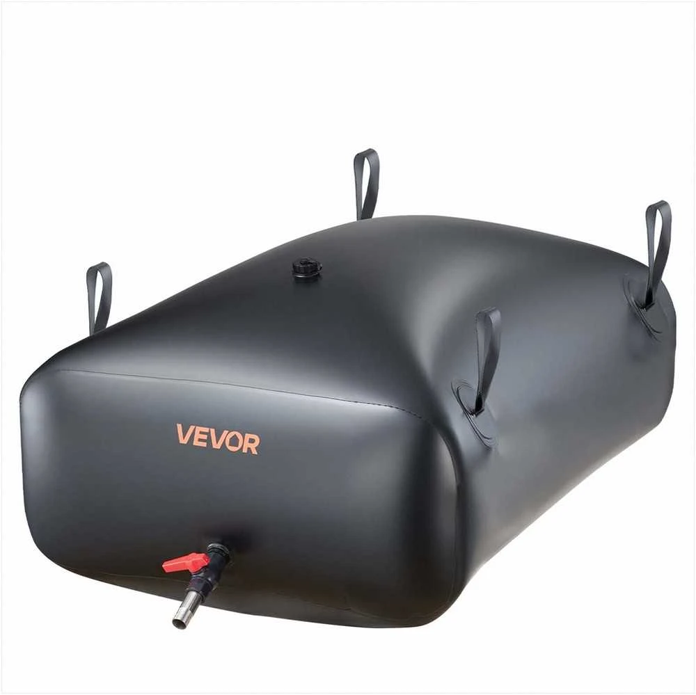 Sulankstoma vandens talpa 330L sodo drėkinimui ir avariniam naudojimui, atsparus PVC, sandarus vandens maišas, nešiojamas rezervuaras, sulankstoma talpykla, vandens konteineris