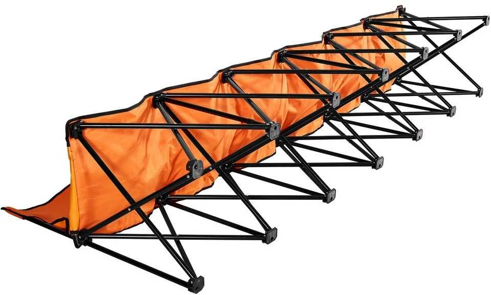 Sulankstomas futbolo suoliukas, 6 vietų nešiojama sėdynė šalia aikštelės, su laikymo kišenėmis, futbolui, beisbolui, stovyklavimui, oranžinis