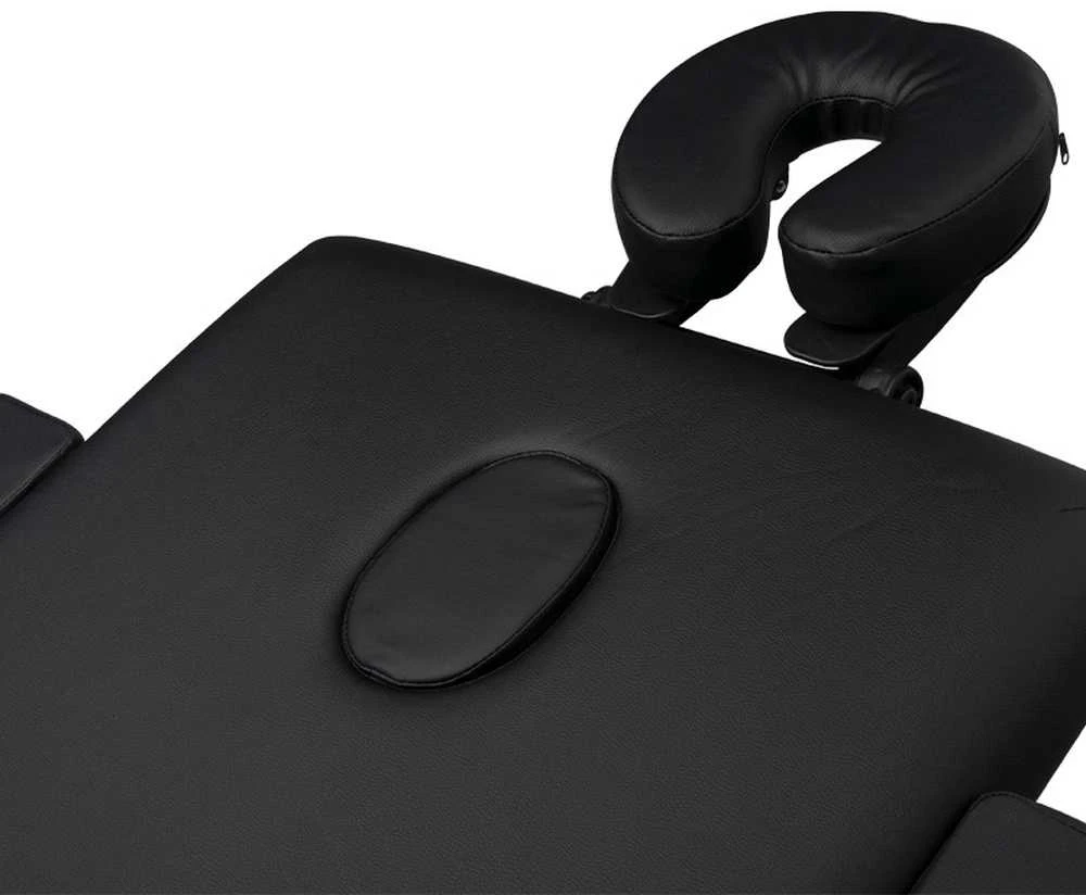 Activeshop Sulankstomas masažo stalas Wood Comfort, juodas
