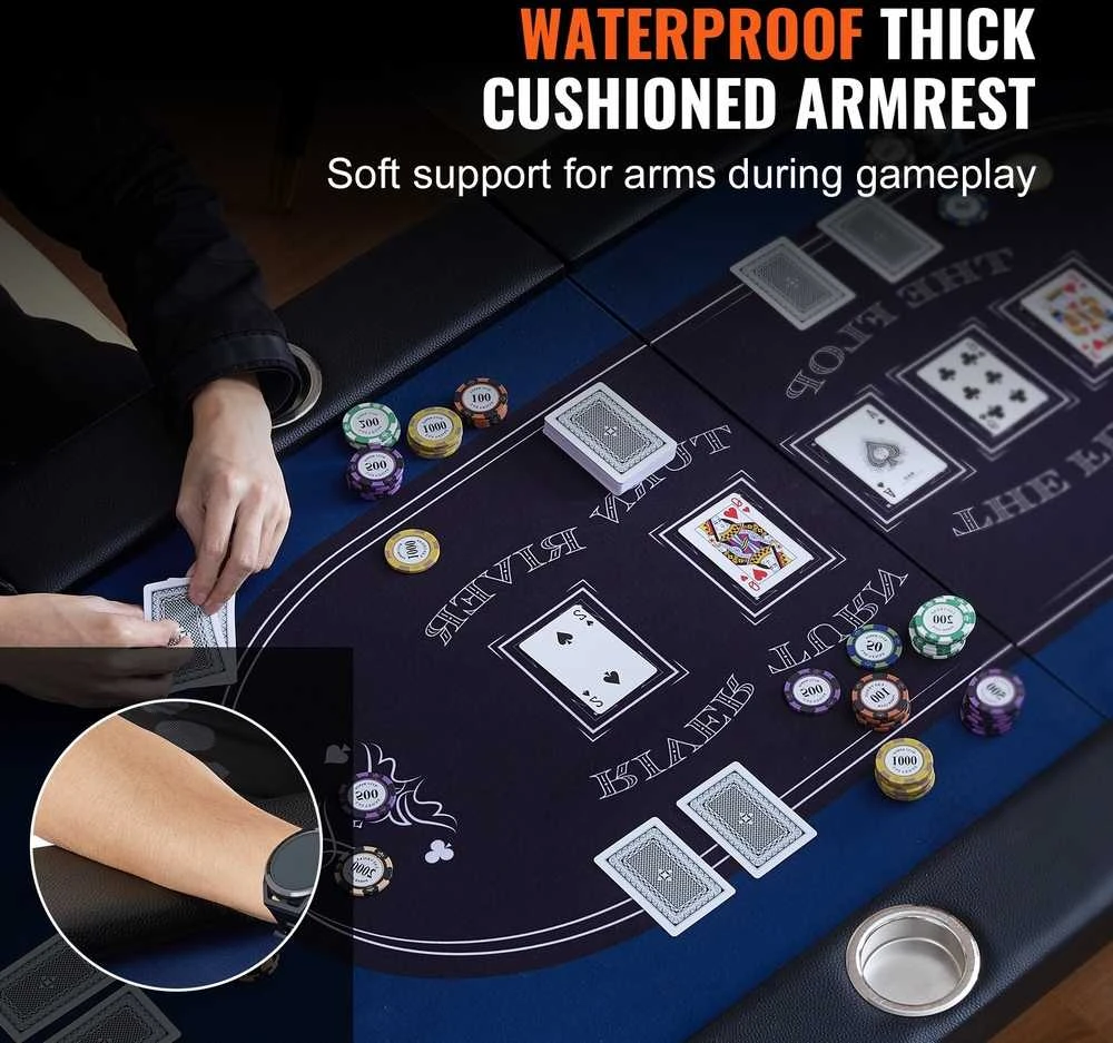 VEVOR Sulankstomas pokerio stalas 10 žaidėjams