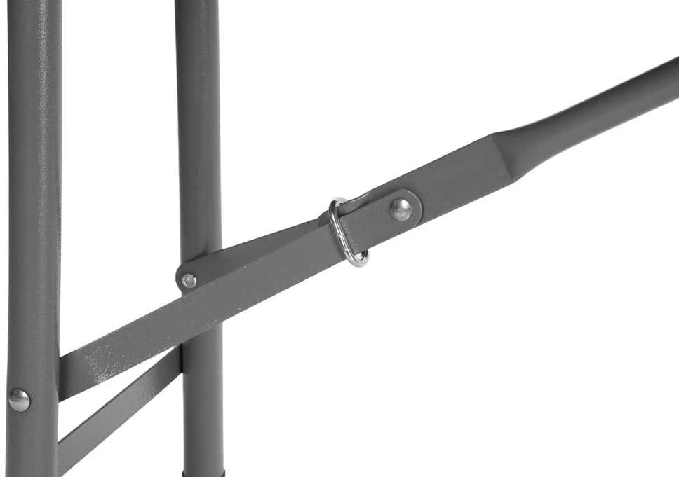 Sulankstomas sodo suolas iš rotango, 180 cm, juodas, lauko suolas, pikniko suolas, sulankstoma kėdė