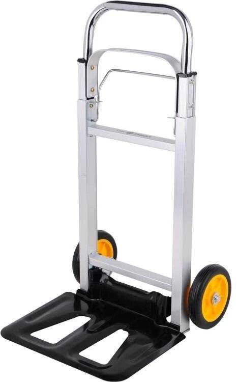 Sulankstomas vežimėlis sandėliui, 90 kg apkrova, krovinių vežimui