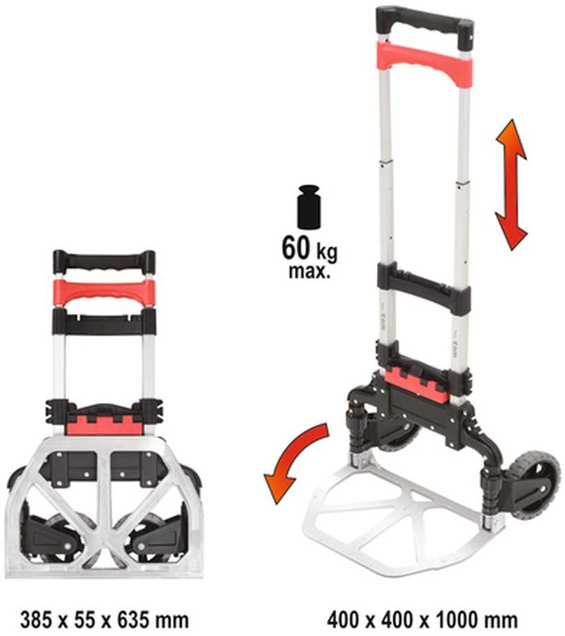Yato Toya Sa Poland Transportavimo vežimėlis | keliamoji galia 60 kg (YT-37410)