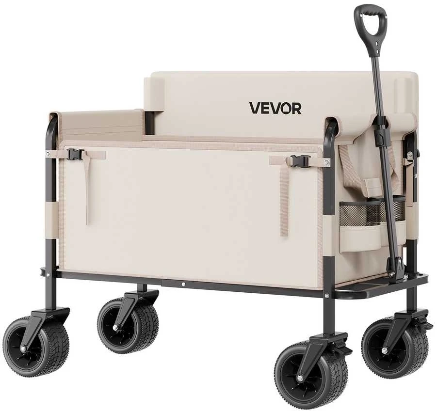 VEVOR Sulankstomas vežimėlis suolu 250kg apkrovai
