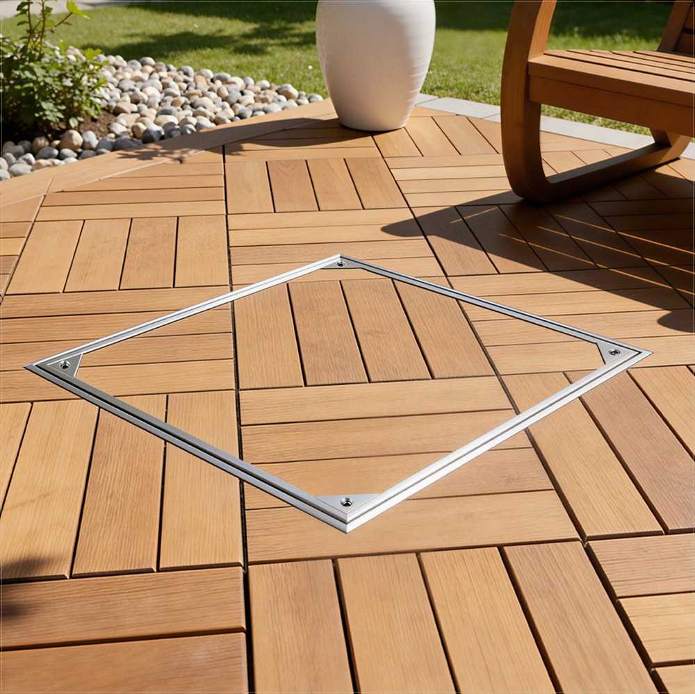 VEVOR Šulinio dangtis su rėmu 600 x 600 mm
