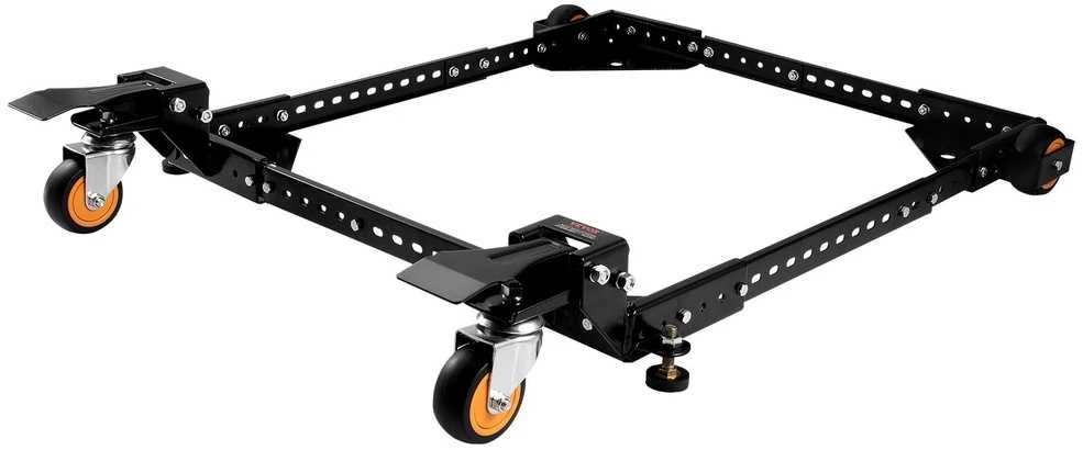 Sunki universalios bazės platforma įrankiams 295.5kg. Mobilus stovas, ratų bazė, padėklas