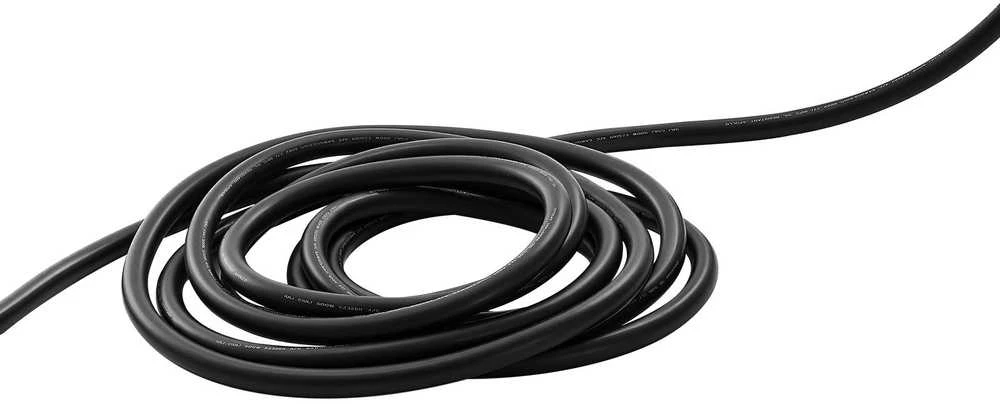 Sunkiųjų elektros instaliacijų kabelis, 6 AWG varinis laidas, CPE guminis apvalkalas, 7.62 m, lankstus, pramoninis, lauko sąlygoms, maitinimo laidas, guminis kabelis